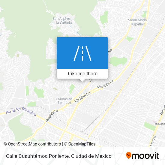 Calle Cuauhtémoc Poniente map