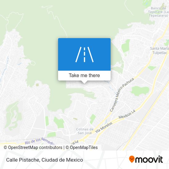 Calle Pistache map