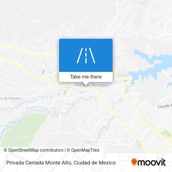 Mapa de Privada Cerrada Monte Alto