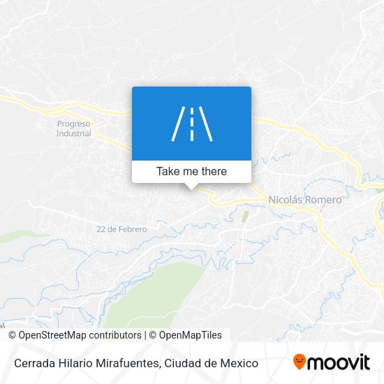 Cerrada Hilario Mirafuentes map