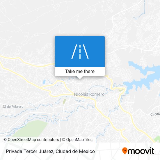 Privada Tercer Juárez map