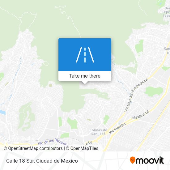 Mapa de Calle 18 Sur