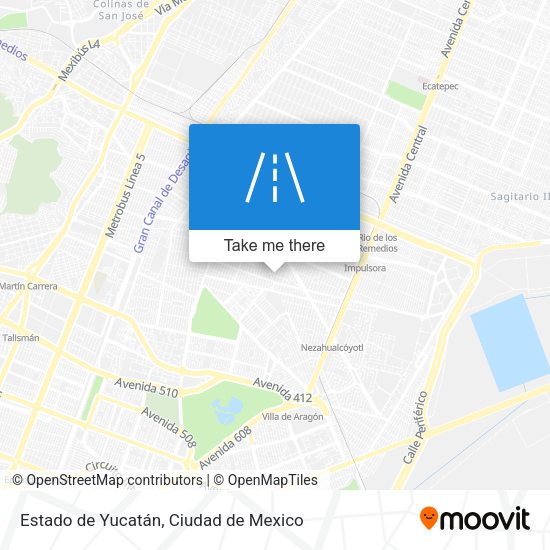 Mapa de Estado de Yucatán