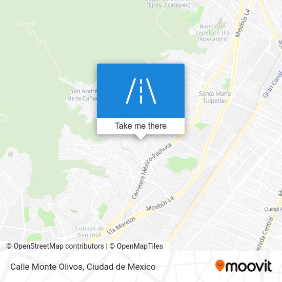 Mapa de Calle Monte Olivos