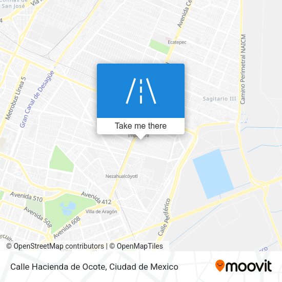 Mapa de Calle Hacienda de Ocote