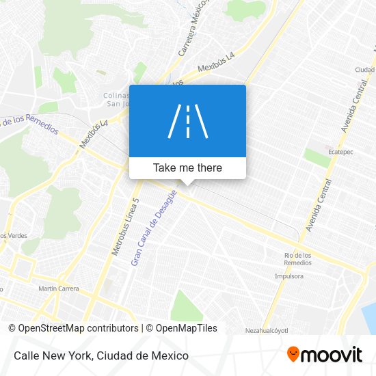 Mapa de Calle New York