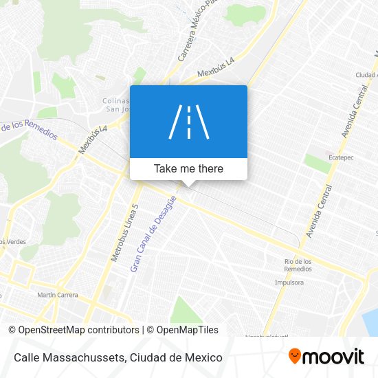 Calle Massachussets map