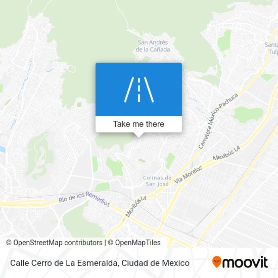 Mapa de Calle Cerro de La Esmeralda