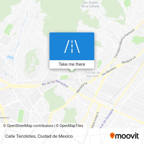 Calle Tecolotes map
