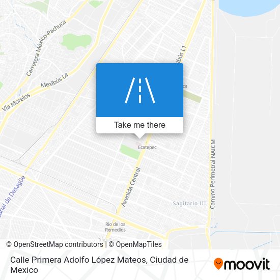 Mapa de Calle Primera Adolfo López Mateos