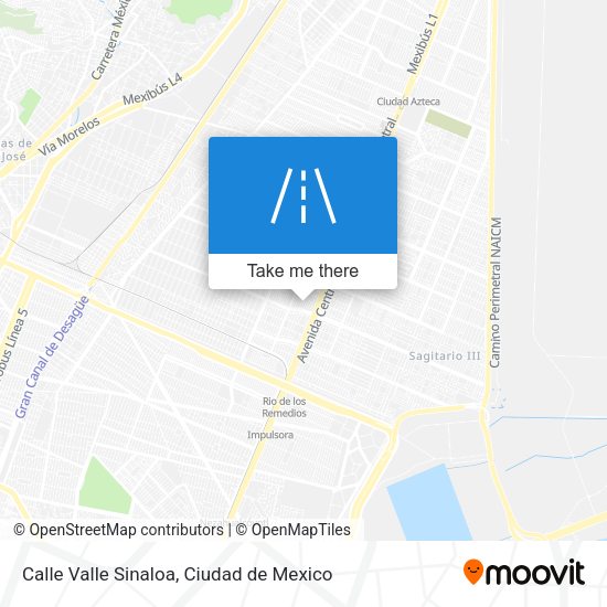 Calle Valle Sinaloa map