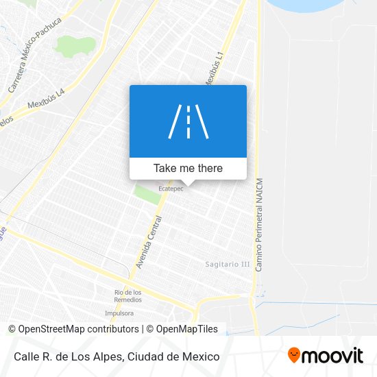 Calle R. de Los Alpes map