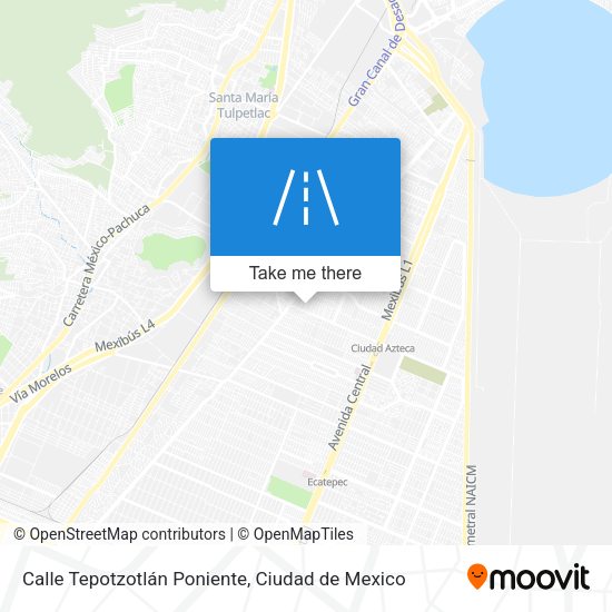 Mapa de Calle Tepotzotlán Poniente