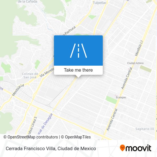 Cerrada Francisco Villa map