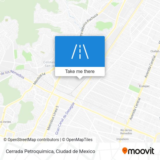 Cerrada Petroquímica map