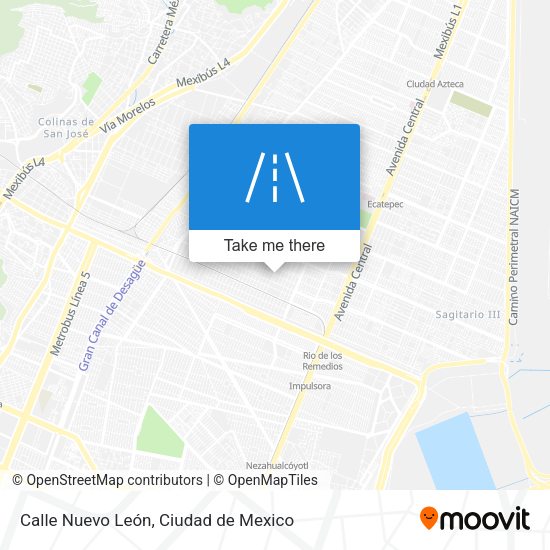 Calle Nuevo León map