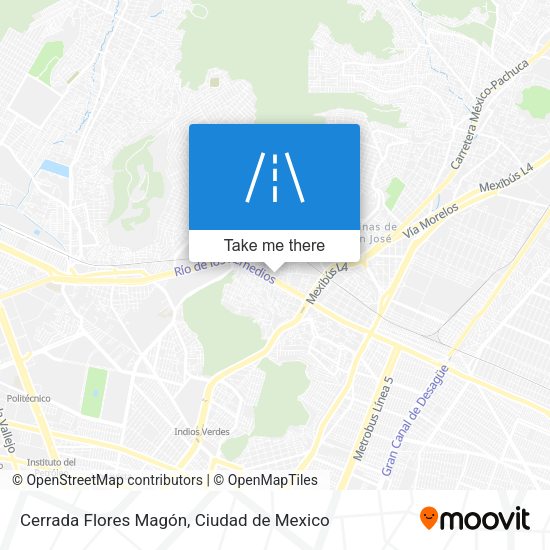 Cerrada Flores Magón map