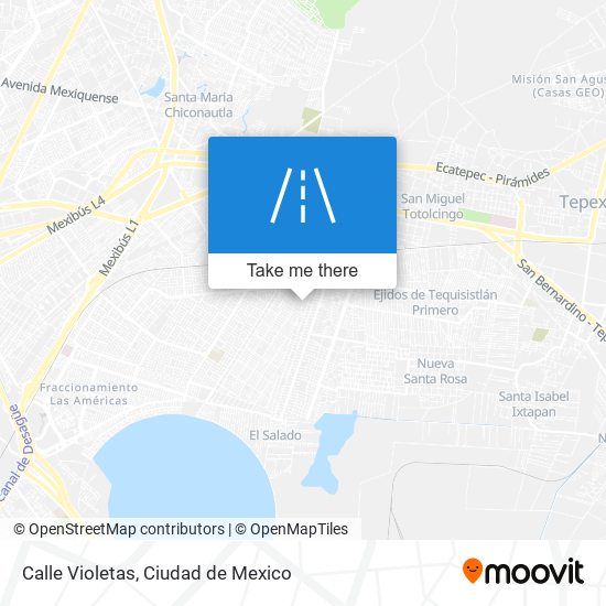 Mapa de Calle Violetas