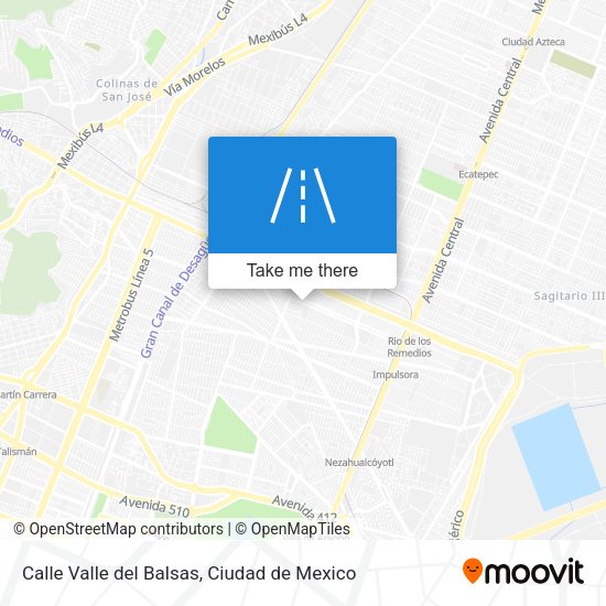 Calle Valle del Balsas map