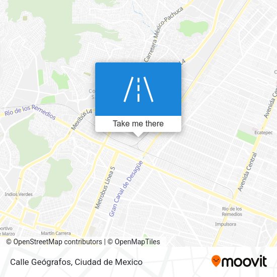 Mapa de Calle Geógrafos
