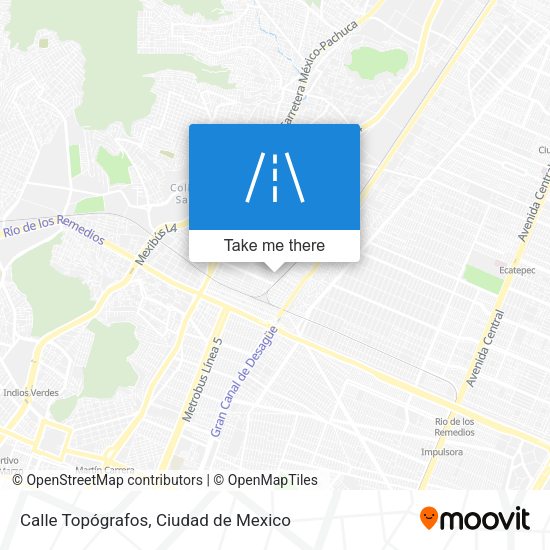Mapa de Calle Topógrafos
