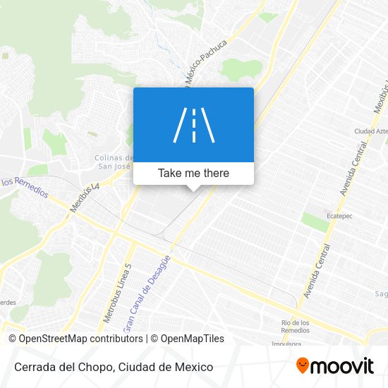 Cerrada del Chopo map