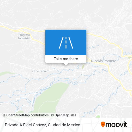 Mapa de Privada A Fidel Chávez