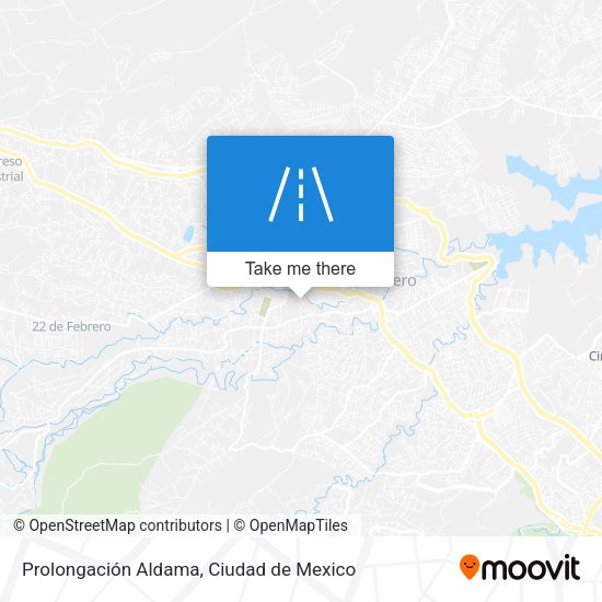 Prolongación Aldama map
