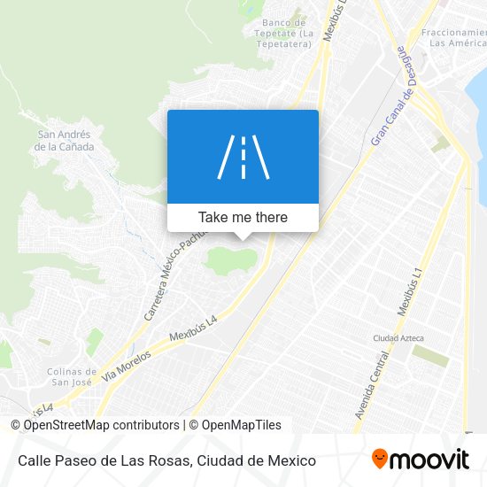 Mapa de Calle Paseo de Las Rosas