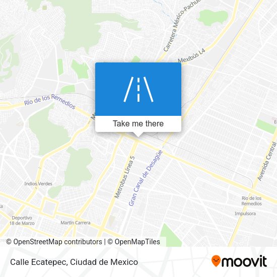 Calle Ecatepec map