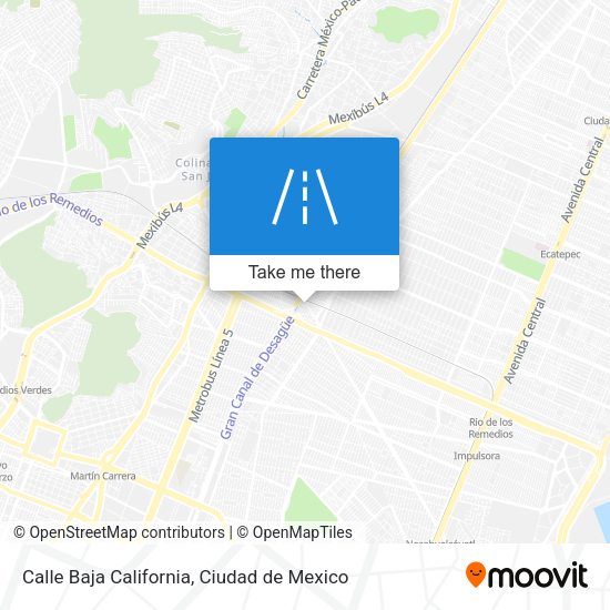 Calle Baja California map