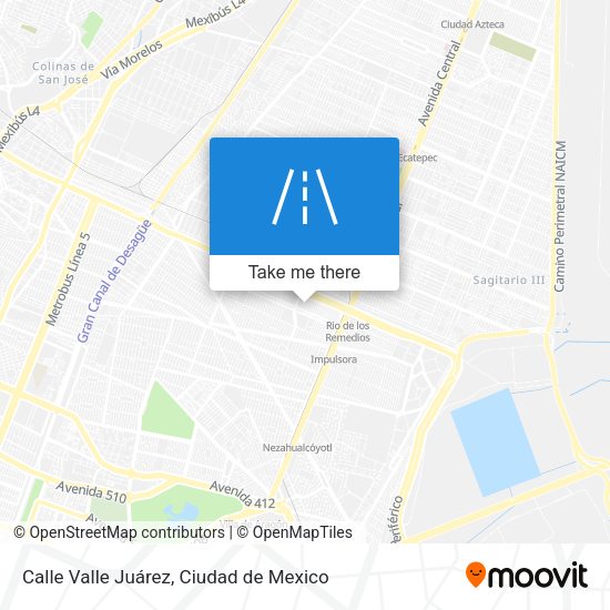 Calle Valle Juárez map