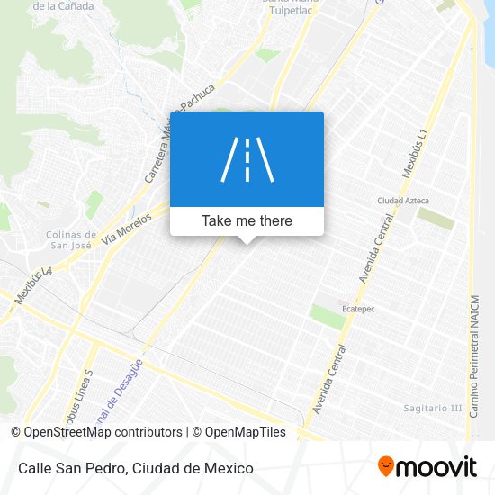 Calle San Pedro map