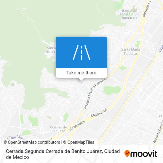 Cerrada Segunda Cerrada de Benito Juárez map