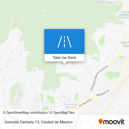 Avenida Cerrada 13 map
