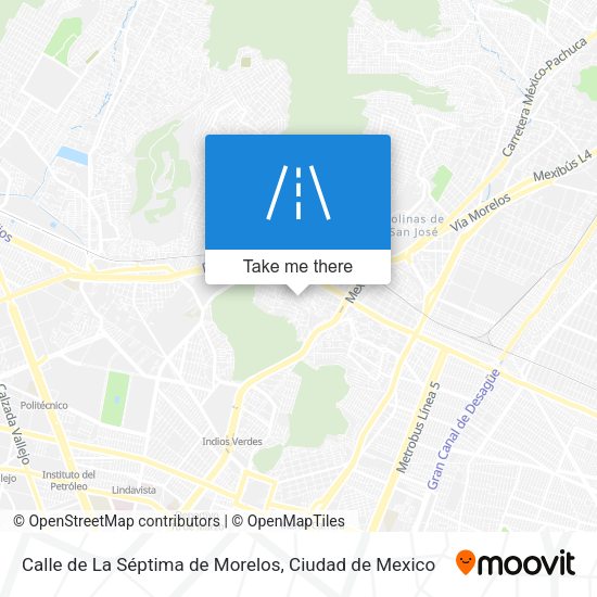 Mapa de Calle de La Séptima de Morelos