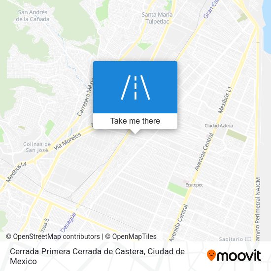 Mapa de Cerrada Primera Cerrada de Castera