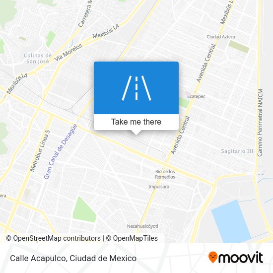 Mapa de Calle Acapulco