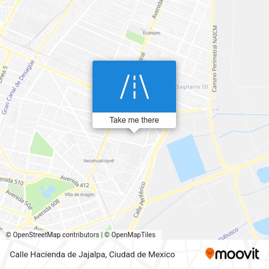 Calle Hacienda de Jajalpa map