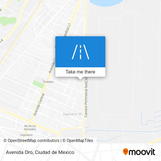 Mapa de Avenida Oro