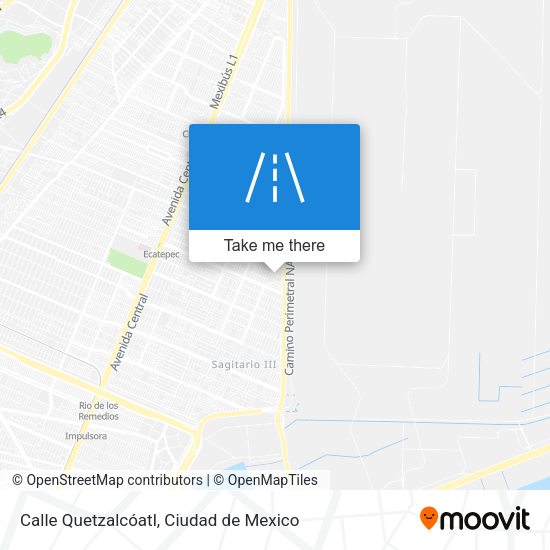 Mapa de Calle Quetzalcóatl