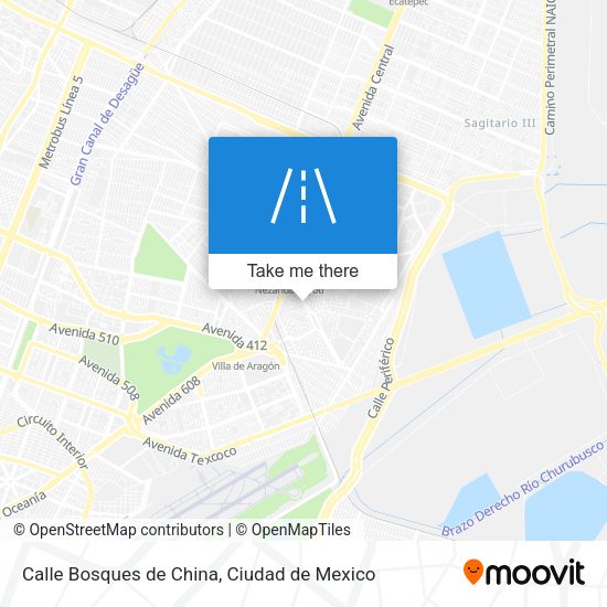 Calle Bosques de China map