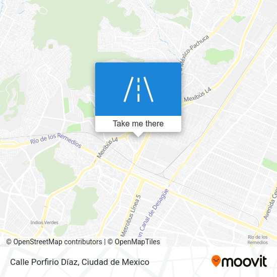 Calle Porfirio Díaz map