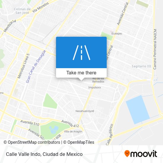 Calle Valle Indo map