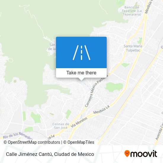 Mapa de Calle Jiménez Cantú