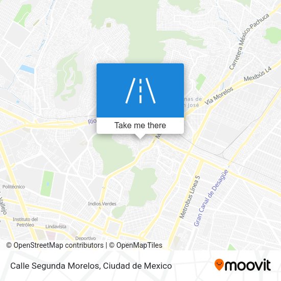 Mapa de Calle Segunda Morelos