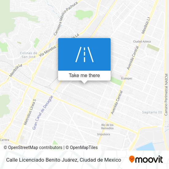 Calle Licenciado Benito Juárez map