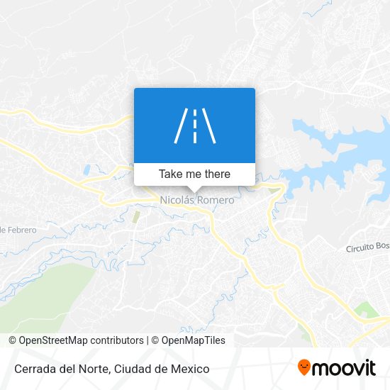 Cerrada del Norte map