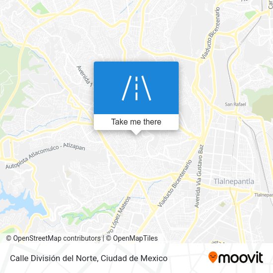 Mapa de Calle División del Norte