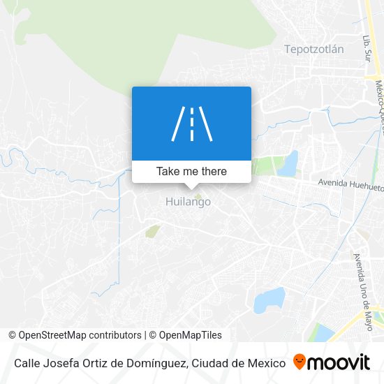 Mapa de Calle Josefa Ortiz de Domínguez